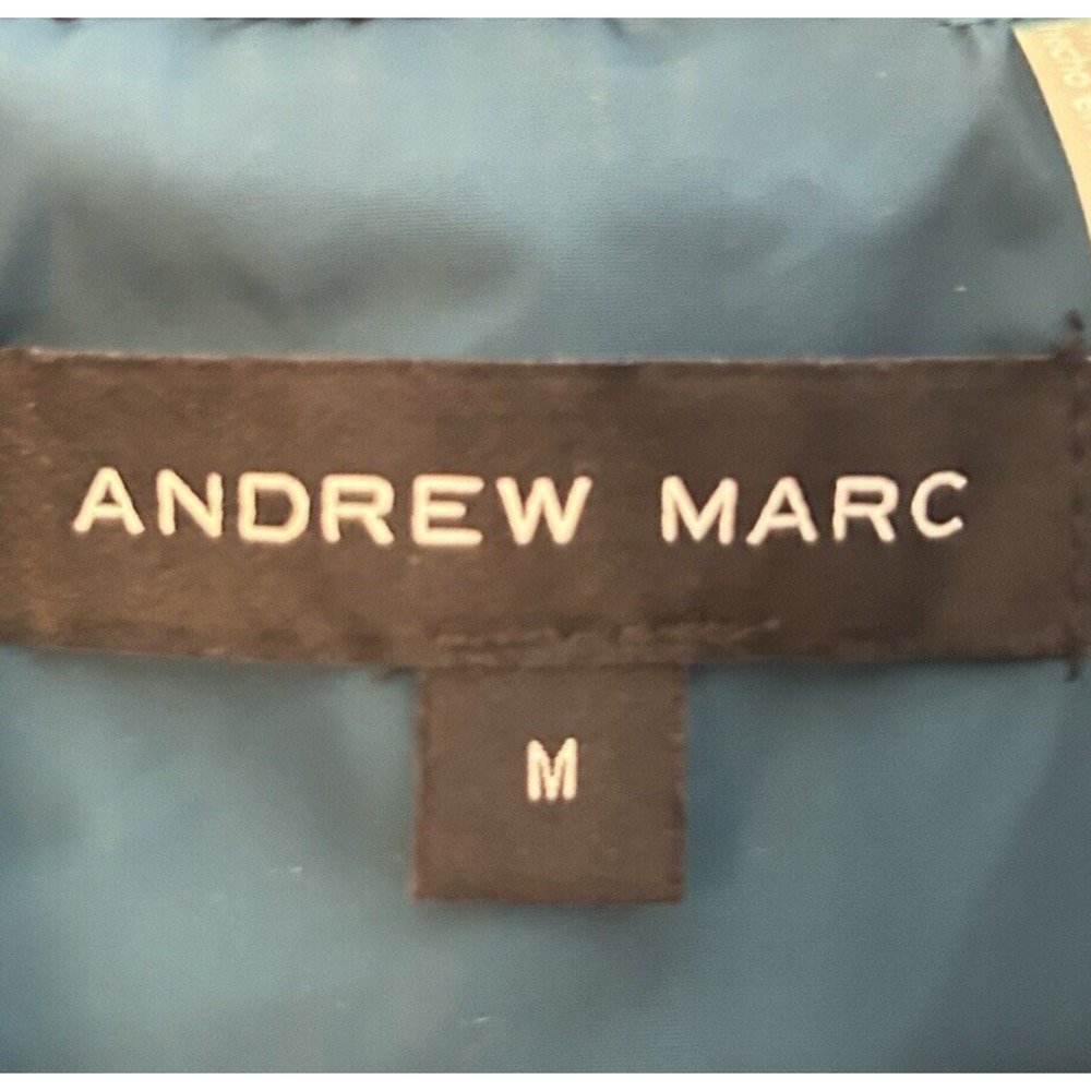 Andrew Marc Quilted Jade / Black Puffer Vest Medium Women's Stretch Knit M - Picture 3 of 3